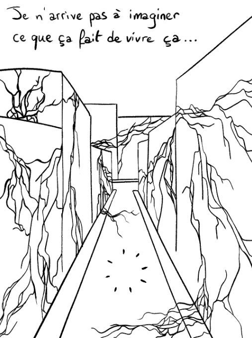 illustration de bâtiments fissurés